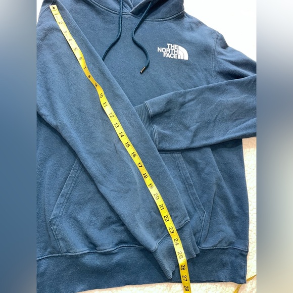 North Face Hoodie Blue Sweatshirt Mens Medium - Picture 6 of 6